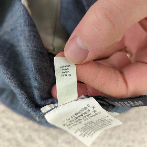 J.Crew Tie Waist Short Chambray G5309 High-rise Pleated Women's 8 100% Cotton - Picture 5 of 5